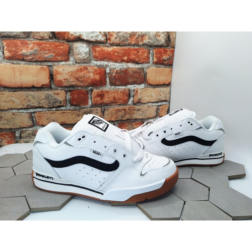 Vans Geoff Rowley XLT White Black Gum Men Sz 10 Skate Shoes Retro Chunky Y2K